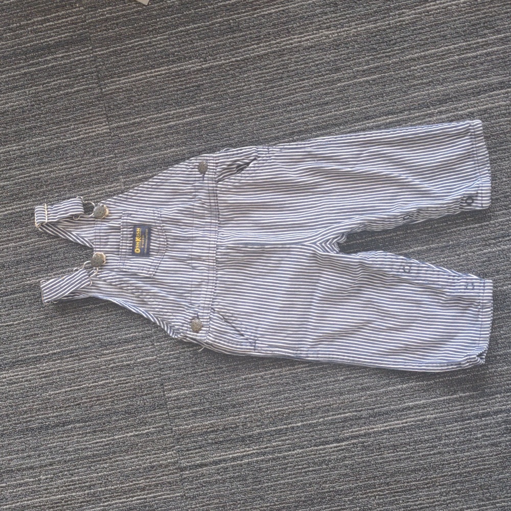 Vintage Oshkosh railroad workers overalls, size 12-18 months